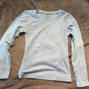 Polo by Ralph Lauren Kids Sky Blue Long Sleeve Tee